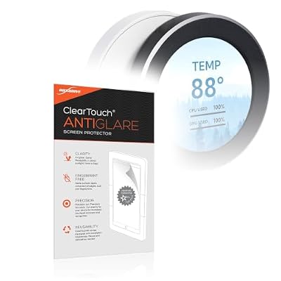 BoxWave Screen Protector Compatible With WOWNOVA Circular Temp Monitor (2.1 in) - ClearTouch Anti-Glare (2-Pack), Anti-Fingerprint Matte Film Skin
