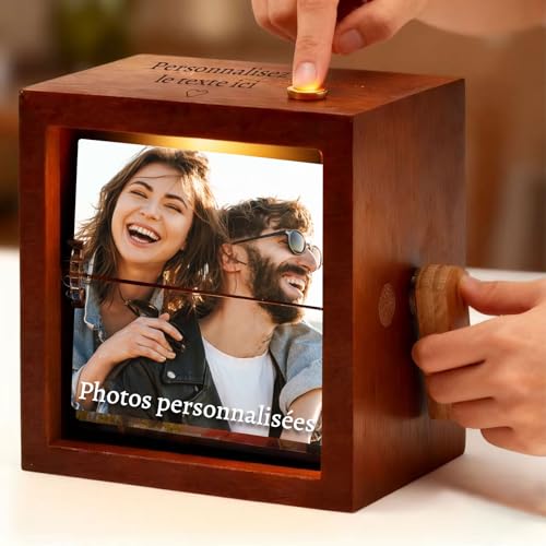 Cadre Photo Flipbook Personnalisé Machine a Film Manivelle Photo Boîte