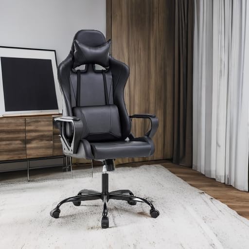 41HCy7Jk6SL._AC_ BestOffice Gaming Chair Office Chair Ergonomic Desk Chair Racing Style Gaming Chair with Lumbar Support, Swivel Rolling Base, and Comfortable Padded Seat for Women and Men