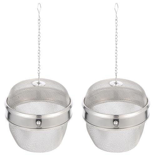 CAXUSD Infusor de Té Fino de Acero Inoxidable 2 Cestas para Limpiar Joyas y Relojes Filtrador de Té para Uso en Casa y Oficina