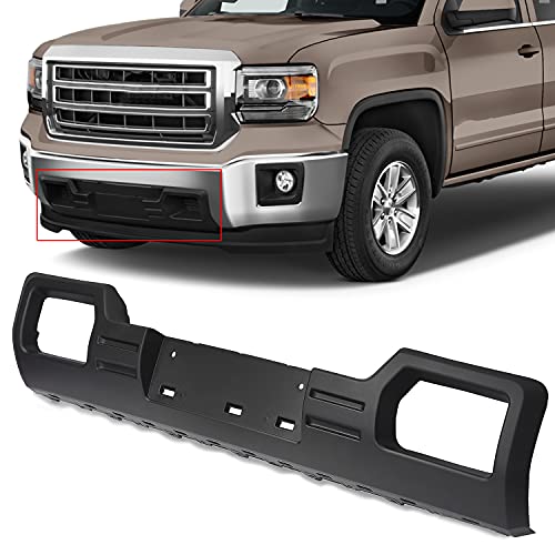 HECASA Front Bumper Skid Plate Compatible with 2014 2015 GMC Sierra 1500 Replacement for 22902312 GM1053100 Lower Cover Protection Black Plastic