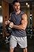 COOFANDY Summer Tank Tops Sleeveless Muscle Tee Shirts for Men Moisture Wicking Workout Tanks Dark Grey Gym Cut Off Shirt M