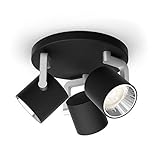 philips faretto byrl, 3 punti luce, led sceneswitch, metallo nero