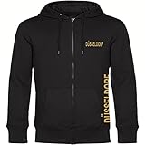 fortuna dickey jacket Hochwertige Kapuzen Sweatshirt Jacke, glatte sehr kuschelige und ebene Oberfläche, Kapuze mit Single-Jersey-Futter und flacher Zugschnur mit luxuriösen Metallspitzen, Nackenband, Rippstrickbündchen mit Elasthan an Ärmelabschluss und Bund, verfügbare Größen: S bis 3XL, Material:80% Baumwolle, 20% Polyester inkl. professioneller Bedruckung in Premium Qualität durch uns.