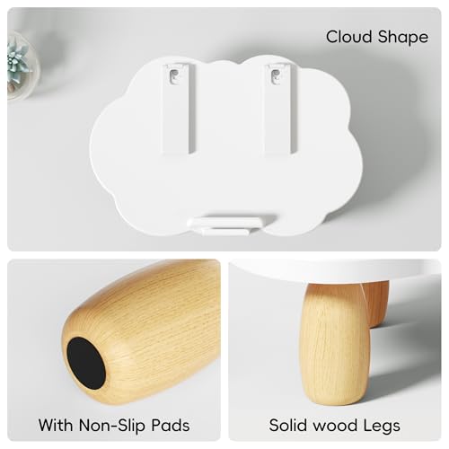 Support PC portable en bois ergonomique au design épuré de nuage