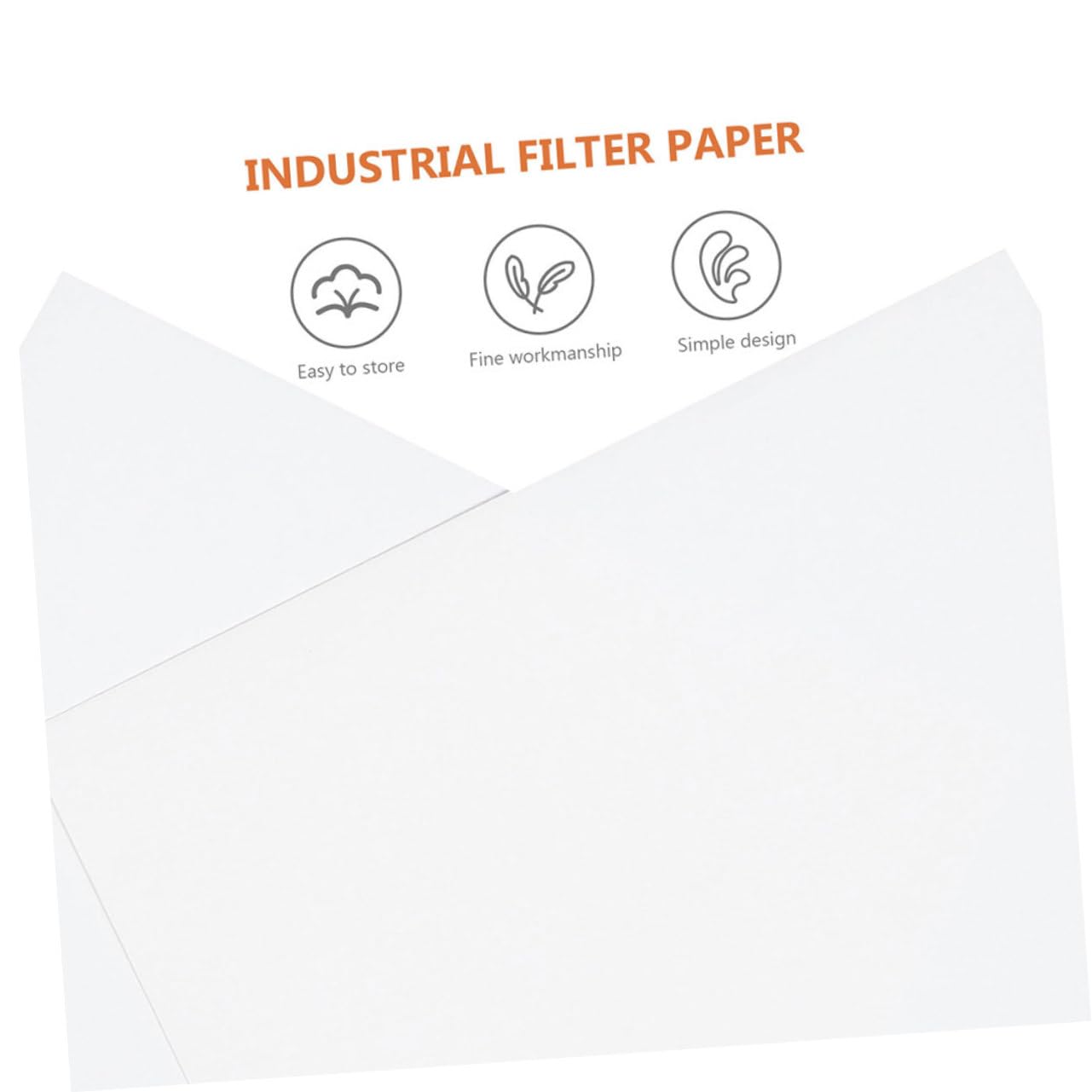 PLAFOPE 60 hojas de laboratorio consumibles papeles de laboratorio para absorber herramientas de filtro cualitativas papeles de filtro cuadrados de calidad para experimentos de laboratorio absorbentes