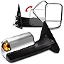 SCITOO Towing Mirrors Exterior Accessories Mirrors fit for 2002-2008 For Dodge For Ram 1500 Truck 2009 For Dodge For Ram 2500 3500 Truck Arrow Turn Signal Side Marker Light Power Control Heated