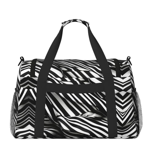 Sac de sport à rayures compact anti-encombrement taille unique