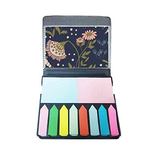 Boîte de marque-page motif fleurs sauvages roses idée cadeau livre