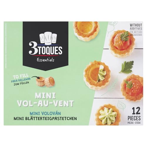 Masa de hojaldre 3 Toques Mini Volován lista para rellenar 12 uds 66 g.