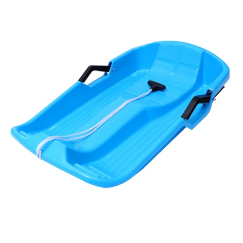 BESTonZON Blauer Schneeschlitten mit Zugseil