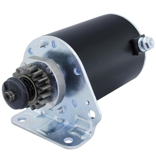 BDELI Steel Gear Starter 5742N 497595 16Teeth Replacement for Briggs and Stratton 1972-2006 7HP-22 HP, Cub Cadet, Air Cooled, John Deere, 391423 390838 392749 AM122337 497594 435303 393499 394805