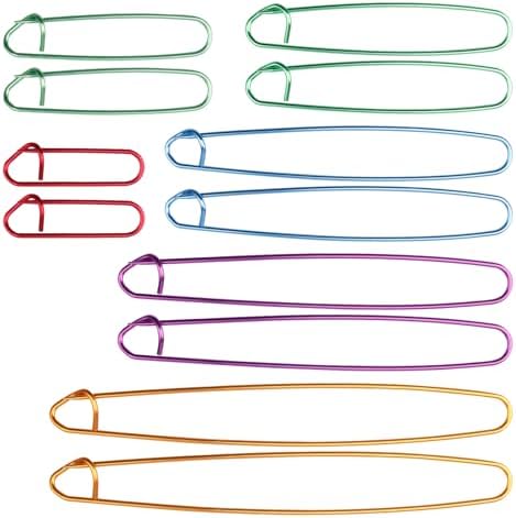 Raindrops Yarn Stitch Holders Yarn Stitch Holder Aluminum Alloy 10Pcs