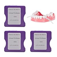 3 Stück Zahn Schleifpapier,Zahnschleifpapier,Tragbar Zahn Polierstreifen,Dental Polierstreifen,9.5 mm x 0.05 mm x 15 m,Verwendet zum Zahnpolieren und Zahnsteinentfernung