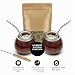 Imagen de BALIBETOV Juego de dos calabazas de yerba mate y un paquete de 100 g
