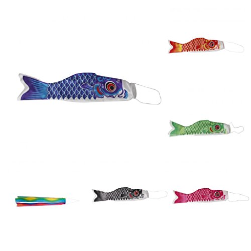 gazechimp 6 Teile Fisch Koi-Nobori Socke Wind-Karpfen KOI Nobori Dekoration Anhänger Flagge Kite gazechimp 6 Teile Fisch Koi-Nobori Socke Wind-Karpfen KOI Nobori Dekoration Anhänger Flagge Kite