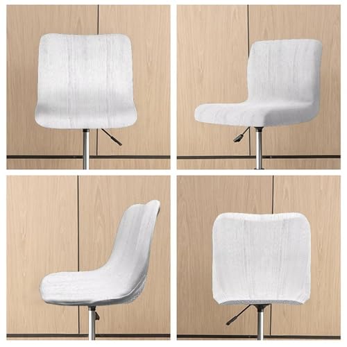 Image of Bar Chair Stool Cover 2 Pack Stretch Chair Slipcover for Counter Height Bar Stool Anti-Scratches Spills Chair Covers White Stripes Print