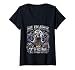 Women's Autism Pride Raccoon Moon Howling Tism Awareness V-Neck T-Shirt