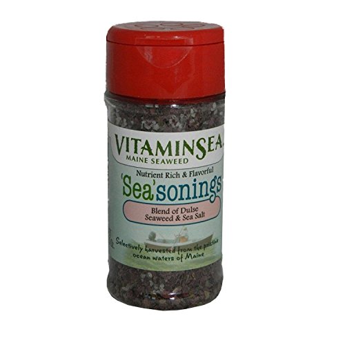 VITAMINSEA Furikake Seaweed Seasoning | Dulse & Sea Salt | Maine Coast Atlantic Hand Harvested & Sun Dried | Vegan Certified Raw Sea Vegetables | Perfect for Keto & Good Source of Iodine | (2.5 oz)