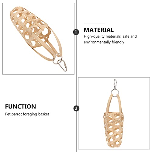 iplusmile Vogel Accessoire 2 STKS Vogel Papegaai Foerageren Mand Pet Kip Foerageren Kleine Mand - Afbeelding 4