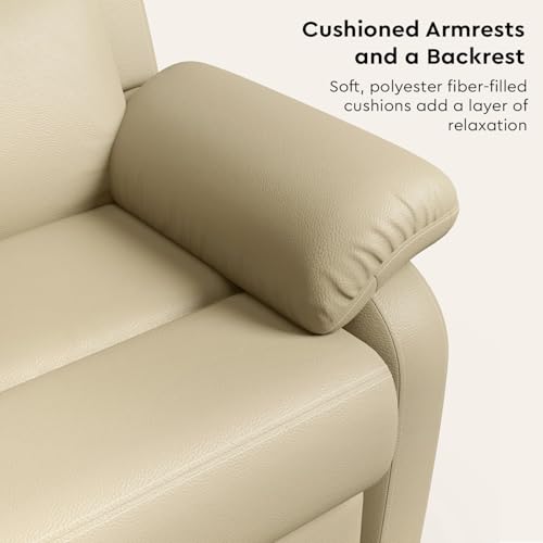 Image of Interio by Godrej Alpine Manual 3-Seater Synthetic Leather Recliner Sofa