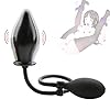 Opblaasbare Ƀụtt Plụg beginner Proståtå Stimulator trainer voor dames heren (zwart)