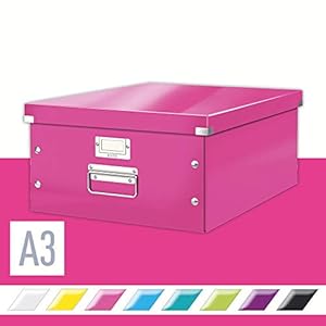 Leitz Click And Store-Assortiment A3 Opbergdoos, 60450023, Groot – Roze