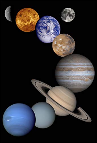 NASA Planets Portrait Hi Gloss Poster Fine Art Print