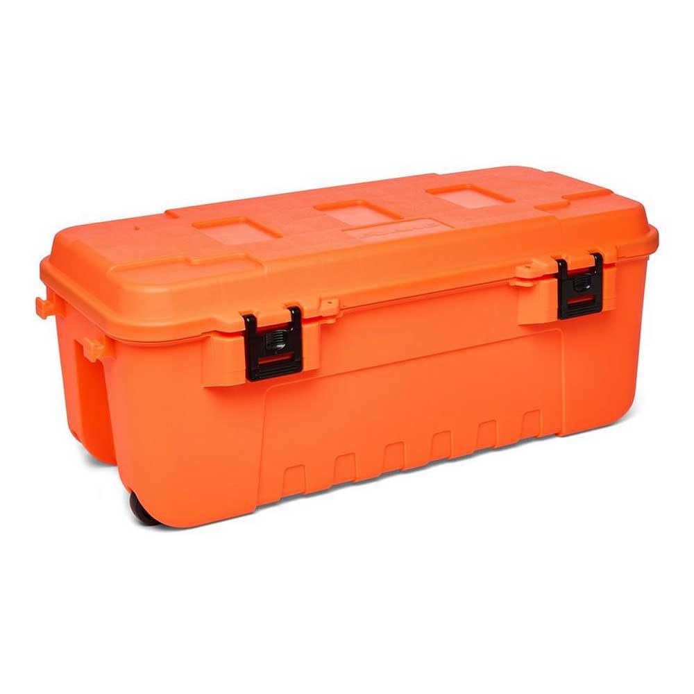 PLANO Sportsman'S Trunk Large 102Ltr, Blaze Orange, Military-Grade Storage Box With Lid, Heavy Duty, Large, Camping &Amp; Army Storage Trunks, Perfect For Hunting, Paintball, Airsoft Or Home Storage