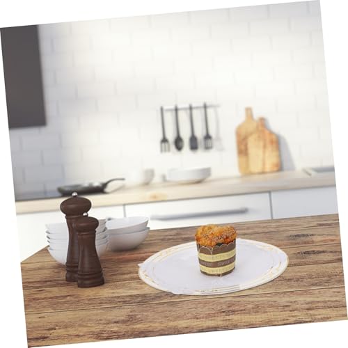Napperons Papier Dentelle Absorbants Huile pour Support Gâteau et Dessert - 5