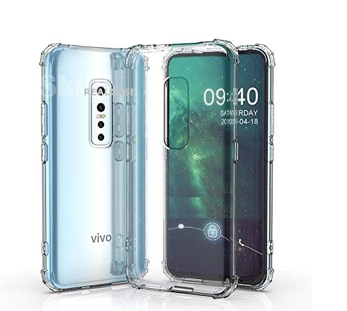 Image of REALCASE Ultra Thin Soft Silicone TPU Transparent Back Cover Case for Vivo V17 Pro
