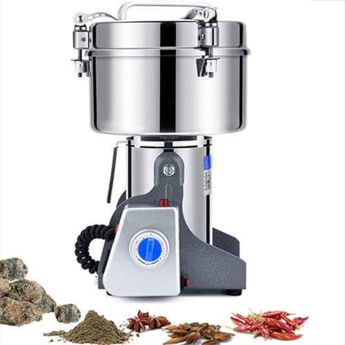 Molino de grano, 2500g de acero inoxidable eléctrico de alta velocidad, la familia de polvo de la máquina comercial para la cocina de hierbas especias pimienta café de maíz, materiales medicinales chi