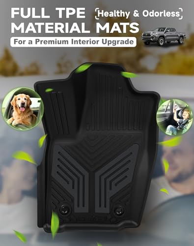 Image of 2-Piece Front Premium Color TPE Floor Mats, Titan Gray