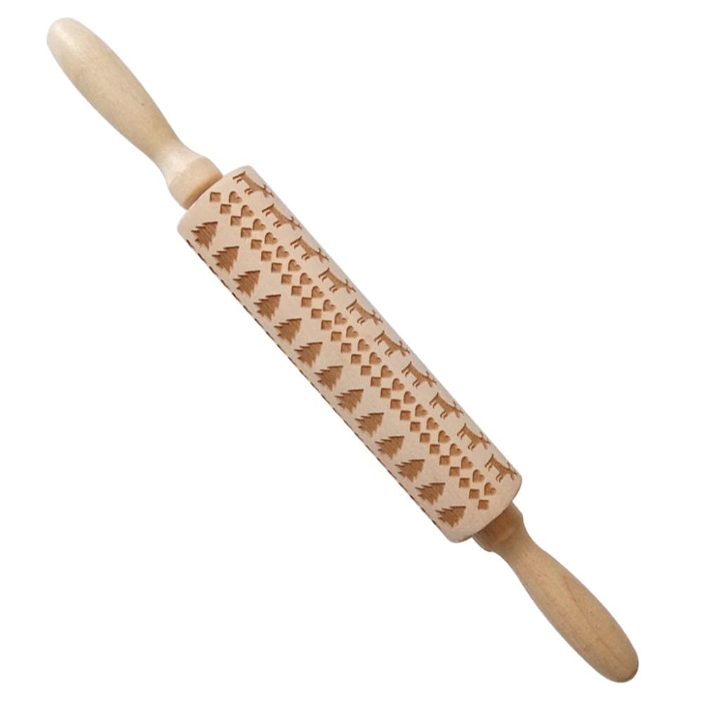 Hornear Galletas con Relieve,Rodillos con Relieve Proceso de Tallado del Rodillo de Madera