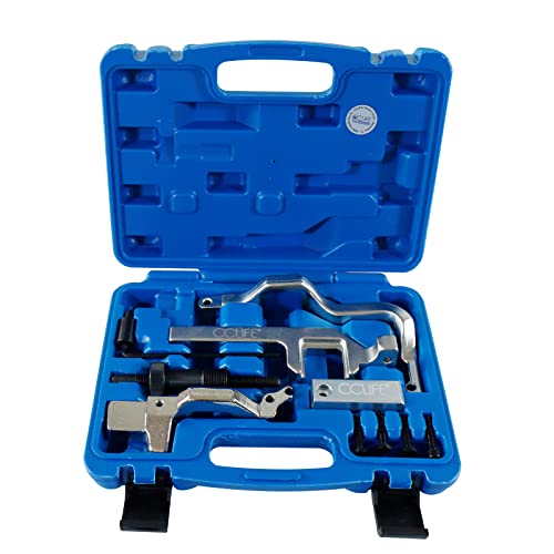 CCLIFE Herramienta de ajuste del motor, herramienta de bloqueo, herramienta de tiempo de control, compatible con BMW Mini Cooper N12 N14 Peugeot 207 Citroen 1.4 1.6 16 V