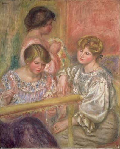 Poster Renoir Les Brodeurs pour habiller un grand mur vide de salon moderne