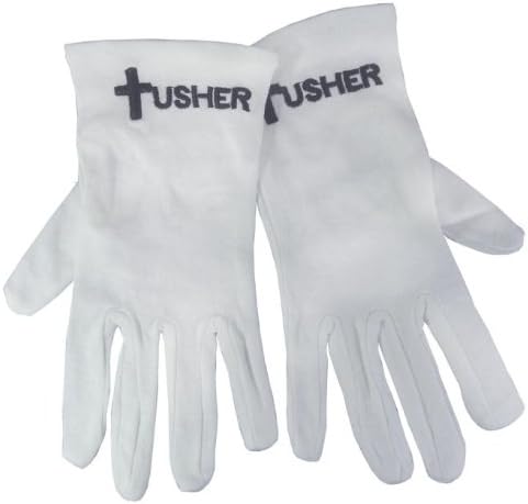 Swanson Christian ProductsWhite Cotton Gloves for Church Ushers Greeters Deacons Pallbearers Wedding Serving Formal Uniforms