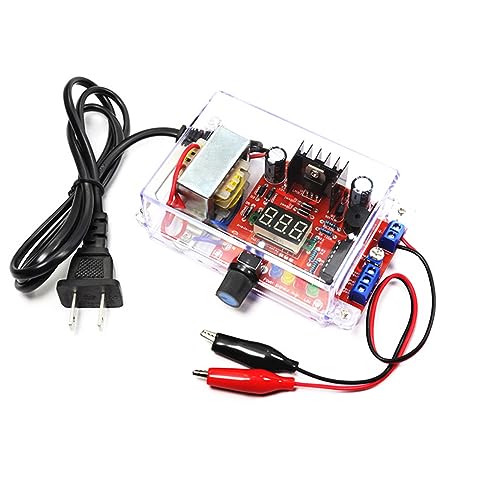 ETAxopowo - DIY Electronic Kits lm317 Power Supply Voltage Regulator 110V to DC1.25-12V Voltmeter Soldering Project kit for Adults