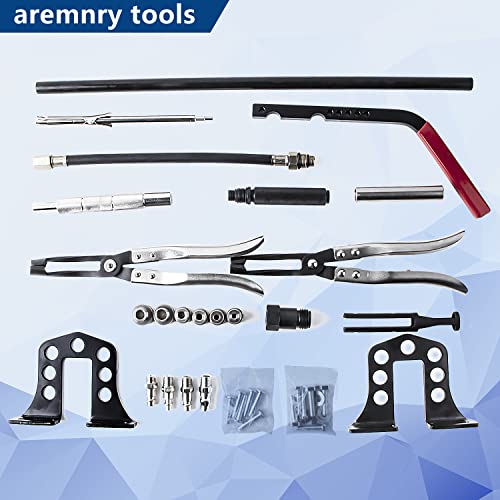 Aremnry Valve Spring Compressor Cylinder Head Service Set Universal Overhead Engine Valve Spring Remover And Installer Ohv Ohc Compressor Tool For 8 16 And 24 Valve Engines #TOP2