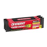 Enervit Carbo Chews C2:1PRO – Weiche Kaubonbons mit Maltodextrin, 30 g Kohlenhydraten, Orangengeschmack, für langanhaltende, intensive Ausdauereinheiten, Glutenfrei, 3 Packungen à 6 Bonbons