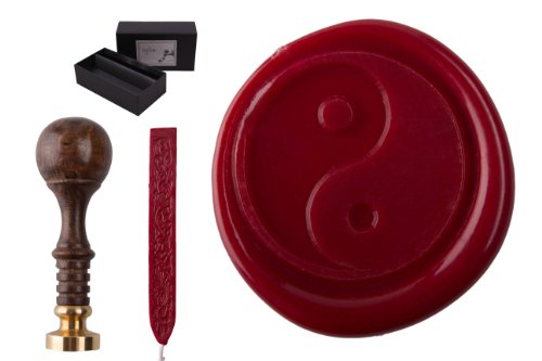 Siegelstempel Set"Sigillum" Ying & Yang + 1 Stange Siegelwachs im Geschenkkarton Cover