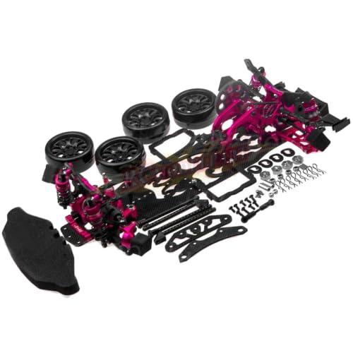 Hobbypower 1/10 Alloy & Carbon Chassis Sakura D4 RWD Drift Car Frame Body Kit #KIT-D4RWD