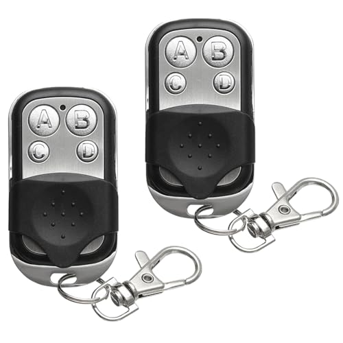 Télécommande Portail Universelle, 2 Pièces Telecommande Garage Universelle Porte 433.92 Mhz, Bip Portail Coulissant Pour Porte De Garage Et Voiture...