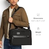 TUMI - Alpha 3 Organizer Teczka Teczka - Aktówka dla kobiet i mężczyzn - czarna, Czarny, 42 cm, Współczesny