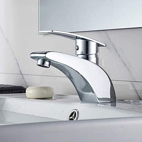 Robinet de lavabo chrome poli pour rénovation de cuisine et salle de bain