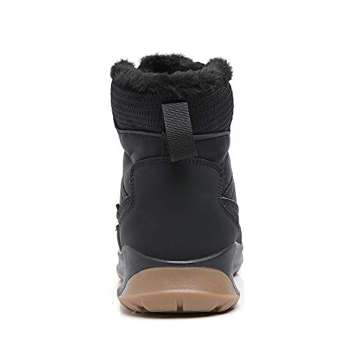 Skdoiul Cold Weather Boots For Women Winter Snow Walking Shoes Insulated With Fur Warm Ladies Outdoor Fashion Casual Black Ankle Boot #TOP2