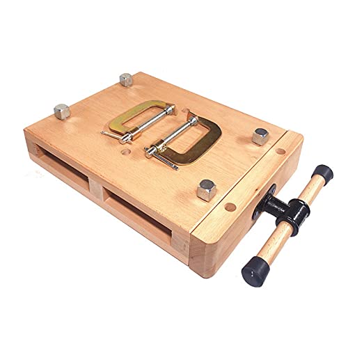 Tornillo de banco de trabajo de madera con abrazaderas, accesorio portátil ajustable de madera dura, tamaño máximo fijo 500 mm, ideal para abrazaderas de banco de garaje