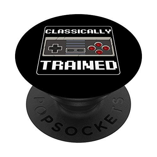 Divertido regalo clásico entrenado lindo retro jugadores hombres mujeres PopSockets PopGrip Intercambiable