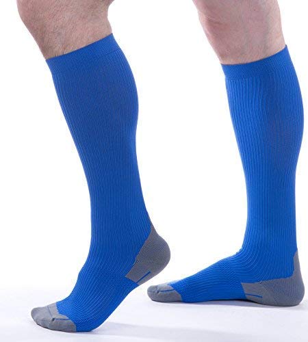 Image of Allegro 15-20mmHg Athletic 387 Recovery Compression Sock for Exercise, Running, Comfortable Support Garments