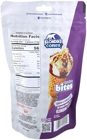 Klondike Cones Chocolate Bites Waffle 120G